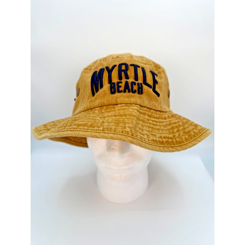 Lucky7 Khaki‎ Myrtle Beach Vented Bucket Hat Faded Size Large/Extra Large